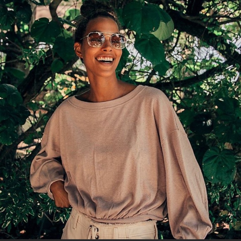 Free People Cuddle Bubble Top